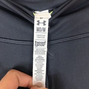 Under Armour Pants - UNDER ARMOUR | Neon Yellow & Gray HeatGear Capris Under Armour Pants - UNDER ARMOUR | Neon Yellow & Gray HeatGear Capris